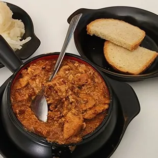 German goulash with potato salad!