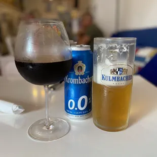 The perfect glass of sav and non alcoholic for my husband