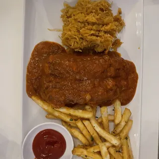 Currywurst Sausage Plate