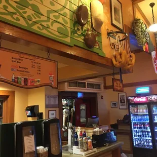 the interior of a restaurant