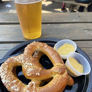 Pretzel and beer