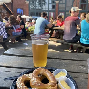 Pretzels and beer