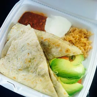 Quesadilla plate, yum! :)