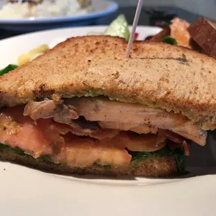 Salmon Club Sandwich