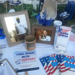 Alpha Omega Veterans Services shared a booth at the 2017 Germantown Charity Horse Show with Southern Reins Center for Equine Therapy