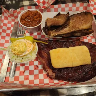 Brisket and ribs combo
