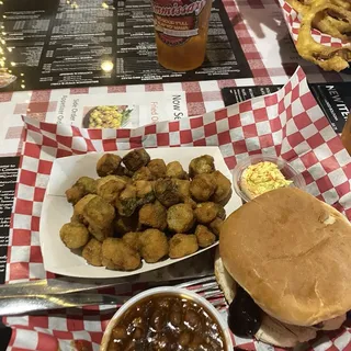 Pulled BBQ Turkey Sandwich Plate