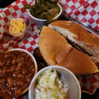 Beef Brisket Sandwich Plate