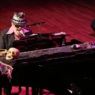 Dr. John performing on the mainstage
