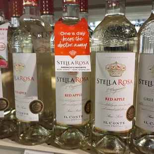bottles of white wine