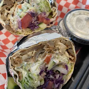 6/27/23 (tue):  Delish Wrap w/ Mix Meat!