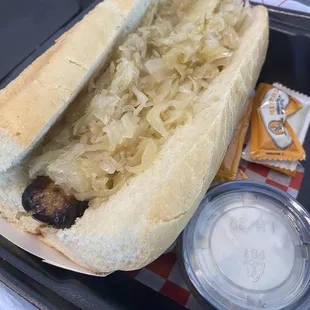 6/27/23 (tue):  Brat'n'Roll! Bread was so good &amp; bratwurst was tasty