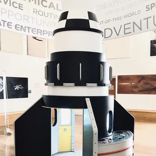 Mock-up of command module of Spaceport craft.