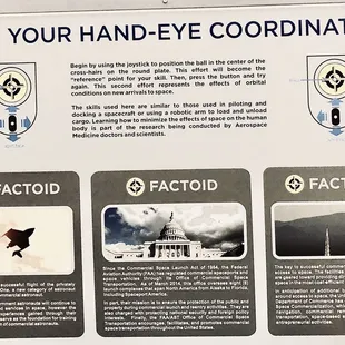 Casual information at the hands-on balance/center-of-gravity display