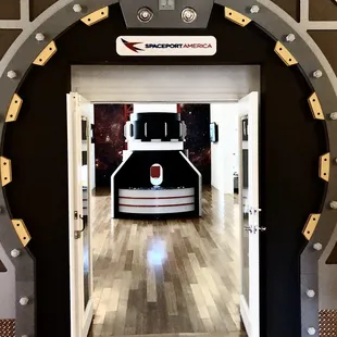 Entrance the "Spaceport America" museum