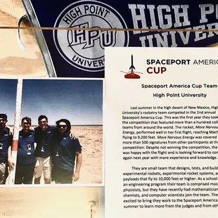 Separate information regarding this year's Spaceport competition winner.