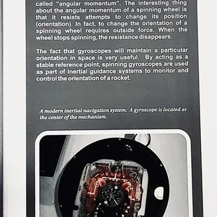 Casual information about gyroscopic importance in space (and every where else, too!)