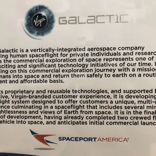 Primary supporter of Spaceport America