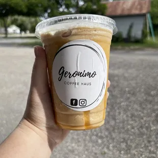 Blended Carmel macchiato