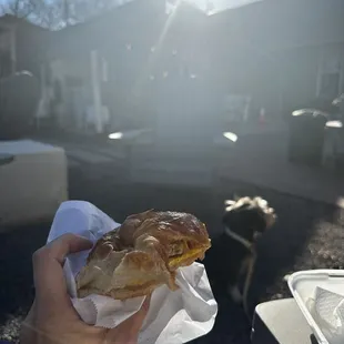 sausage egg and cheese croissant