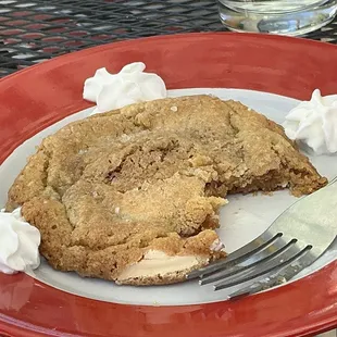 Salted caramel cookie  Not an average cookie flavor profile on point! Rich