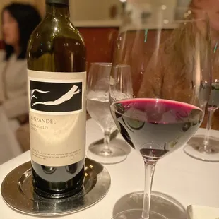 The Napa wine we enjoyed throughout dinner.
