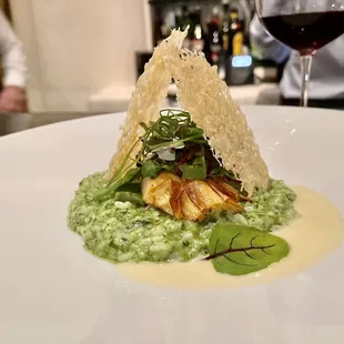 Artichoke and asparagus risotto