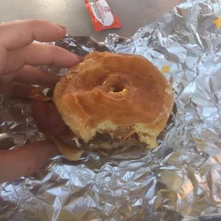 Finally a place in OKC that serves a glazed donut cheeseburger. It was so so good.