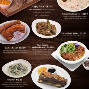 Updated menu effective February 1, 2025