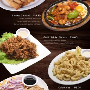 Updated menu effective February 1, 2025