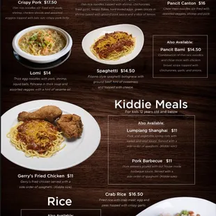 July 16, 2024 updated menu