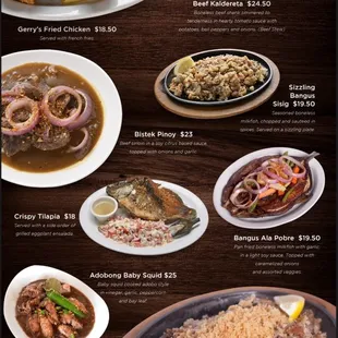July 16, 2024 updated menu