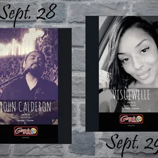 Great Food...Good Music...Happy Times at Gerry&apos;s Grill Houston! Performing this weekend LIVE, NO COVER @ 8:30pm-11:30pm: