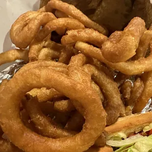 Crispy onion rings