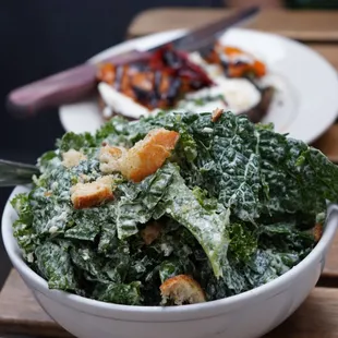 Double Kale Caesar Salad