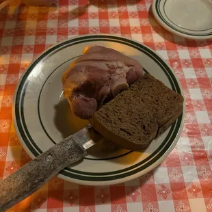 Pig Knuckle appetizer.