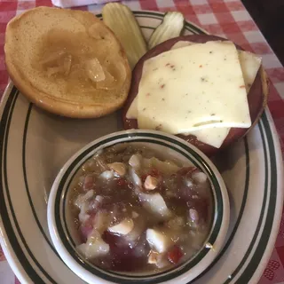 German Fried Bologna Sandwich