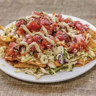Tuna nachos