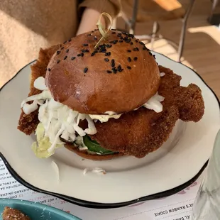CHICKEN SCHNITZEL sandwich