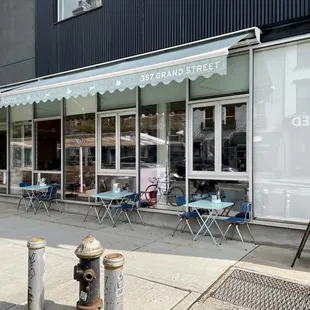 Small cute tables outside