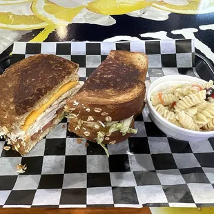 Angel on Wheat with Macaroni Salad
