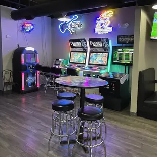Gaming Area and Jukebox