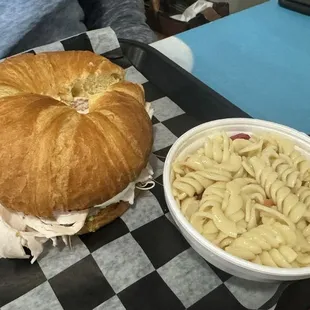 California Kid and pasta salad