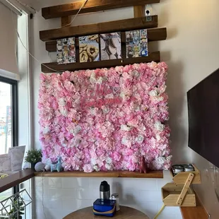 Interior of their shop. Theres a few seats there