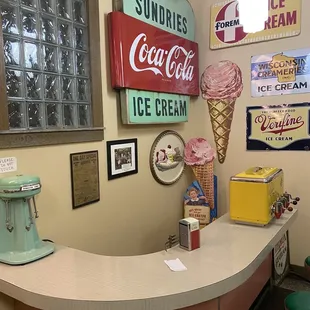 an ice cream parlor