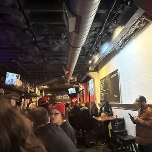 The superbowl Sunday crowd