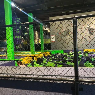 Jump swing and rock climbing!