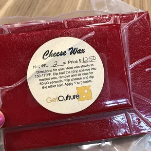 Cheese wax!