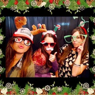 Holiday photo booth rentals
