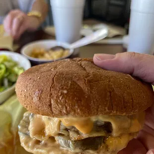 Marcus Vegan Burger with real Provolone cheese. I REALLY like this. Requested vegetables on the side.  Another new favorite!